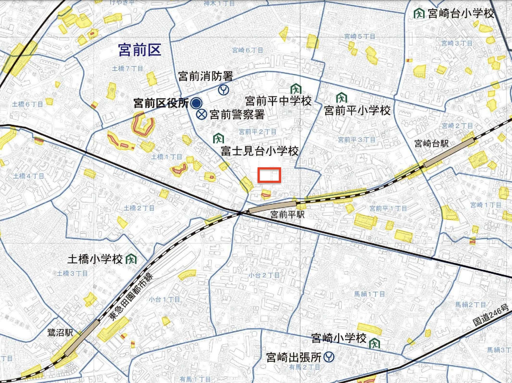 川崎市宮前区 土砂災害ハザードマップ